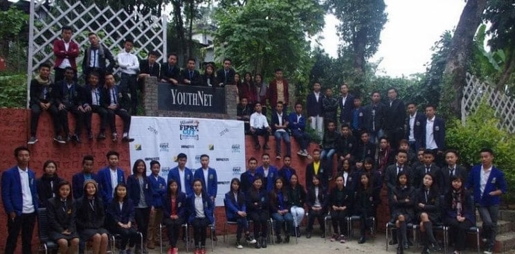 A picture of the employees of YouthNet