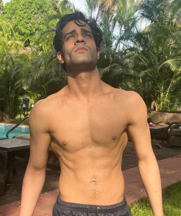 A picture posted by Aman Devgan showing his physique on Facebook