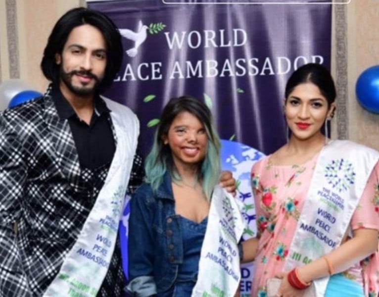 A picture posted by Iti Acharya after being appointed as Peace Ambassador by the Wockhardt Foundation on her social media