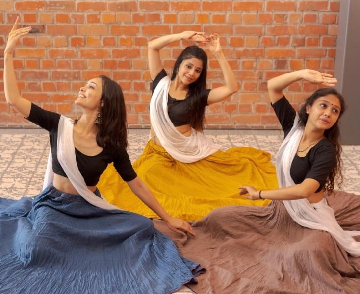 A picture posted by Kinjal Rajpriya from a dance session on social media