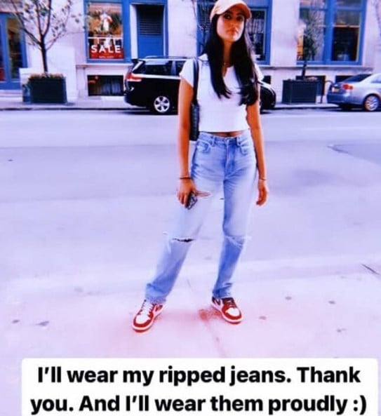 A picture posted by Navya Naveli while responding to the Uttarakhand Chief Minister