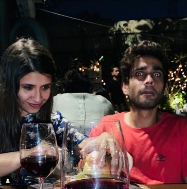 A picture shared by Kunj Anand on Instagram about his drinking habit