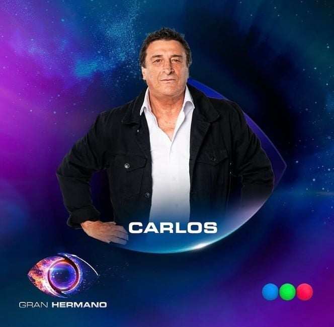 A poster of Carlos Tocco from the Argentine reality TV show Gran Hermano 12 (2024)