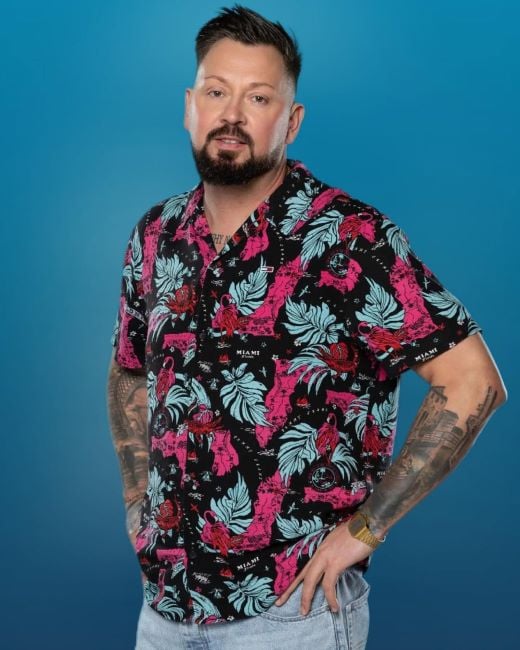 A poster of Marcel Schiefelbein from the German reality TV show Big Brother (2025)