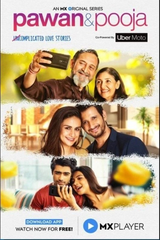 A poster of the Hindi-language web series Pawan &amp; Pooja (2020)