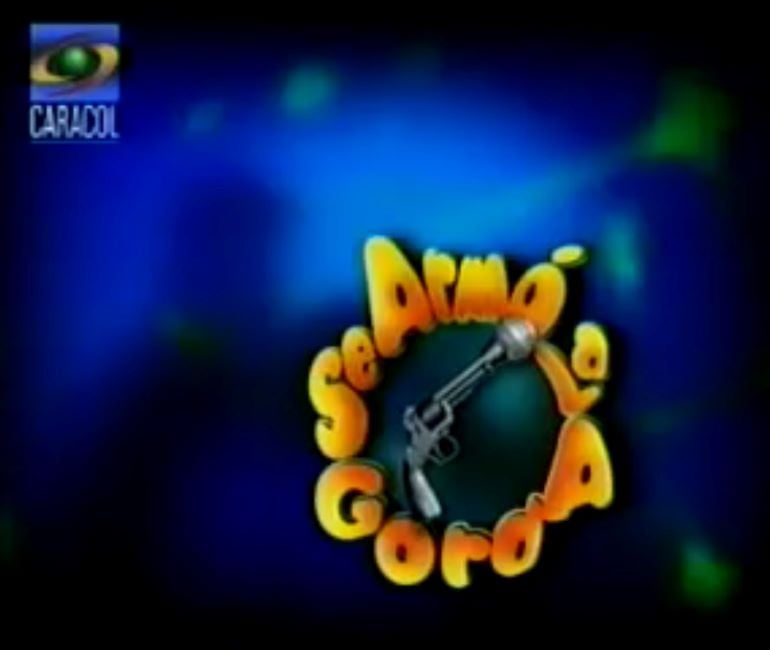 A poster of the colombian TV series Se armó la gorda (2000-2001)