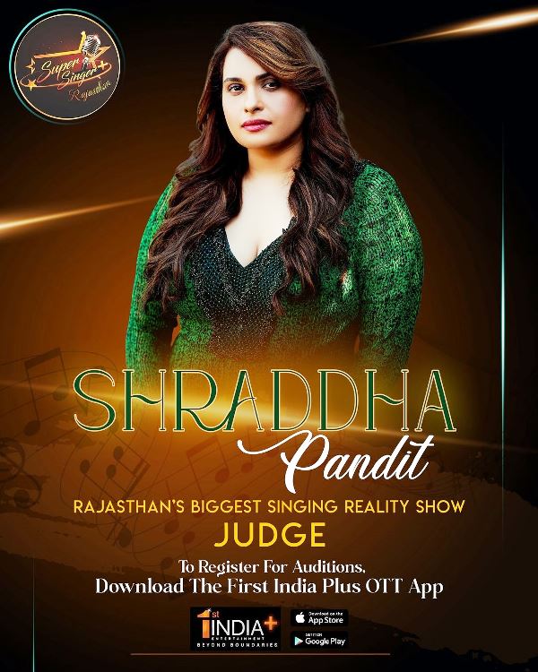 A poster of the reality TV show Super Singer+ Rajasthan