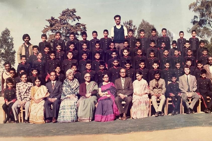 A school photograph of Manoj Bharathiraja