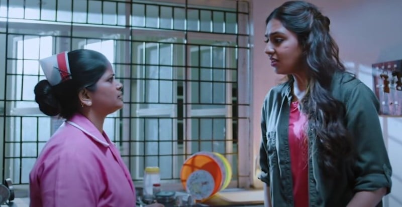 A screengrab from the film AGP Schizophrenia, starring Lakshmi Menon