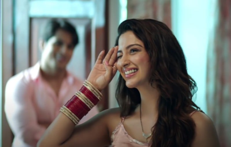 A screengrab from the song Nahi Jaana, featuring Eshanya Maheshwari