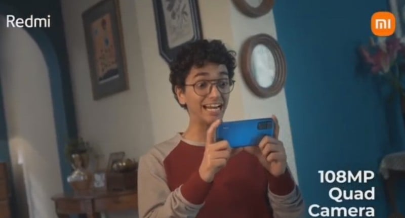 A screengrab of the ad Redmi featuring Rohan Joshi