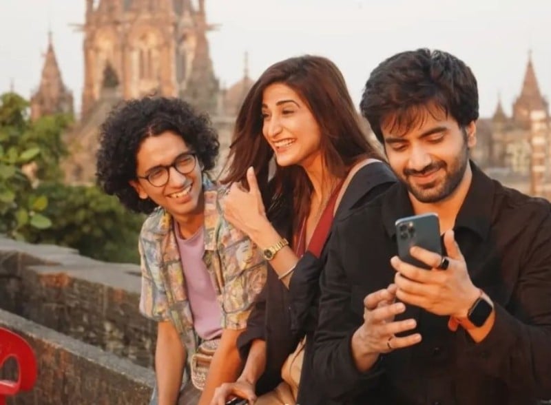 A screengrab from the web series Call My Agent Bollywood, featuring Rohan Joshi (extreme left)