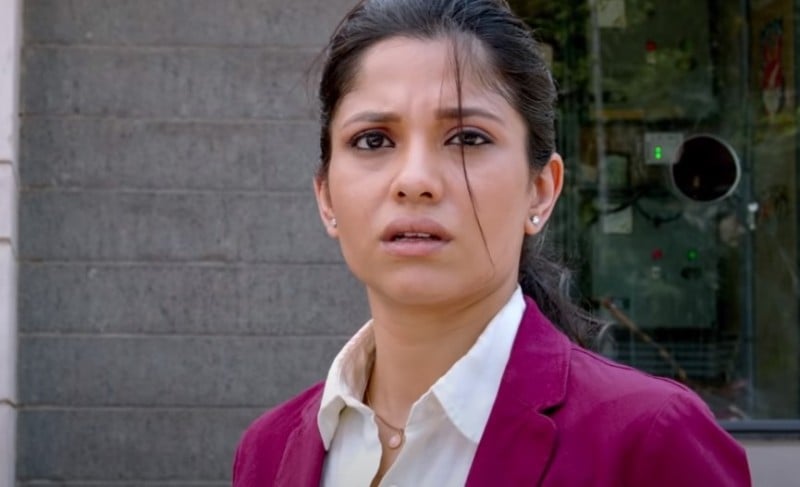 A screengrab from the film Short Circuit, starring Kinjal Rajpriya