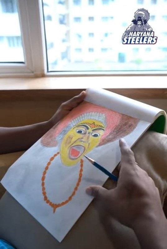 A sketch made by K Prapanjan