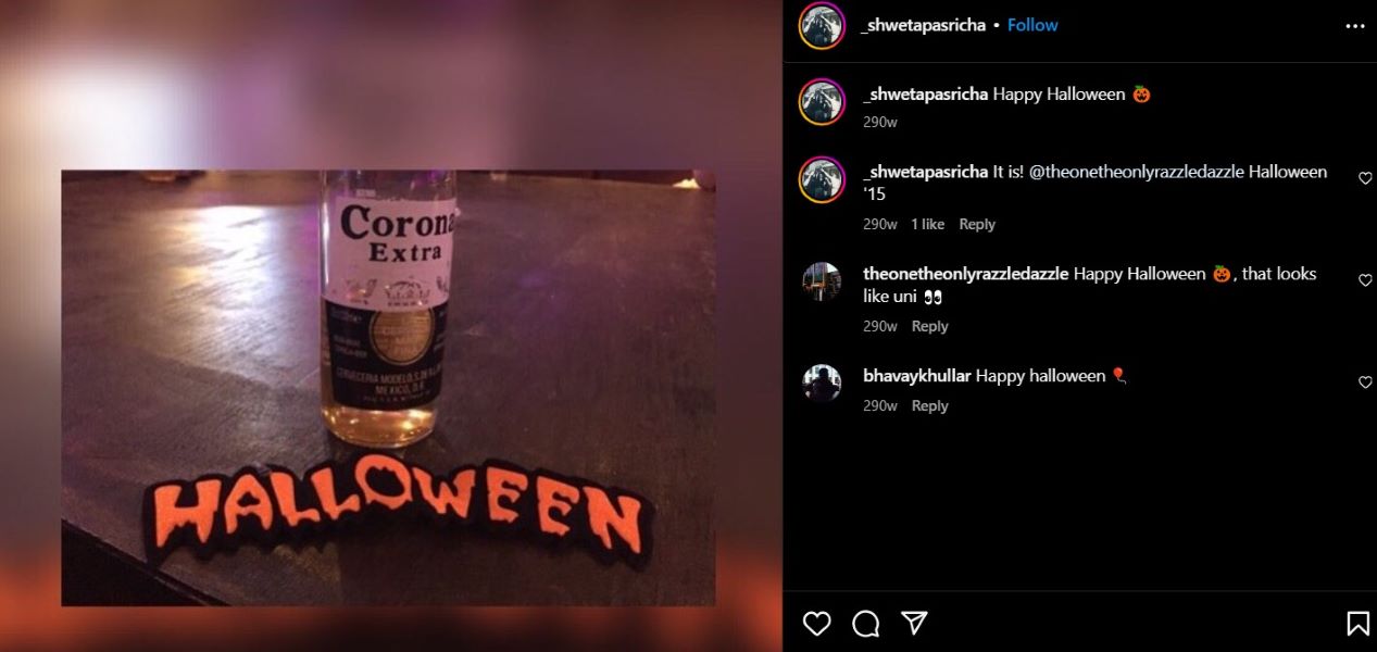 A snapshot of Shweta Pasricha