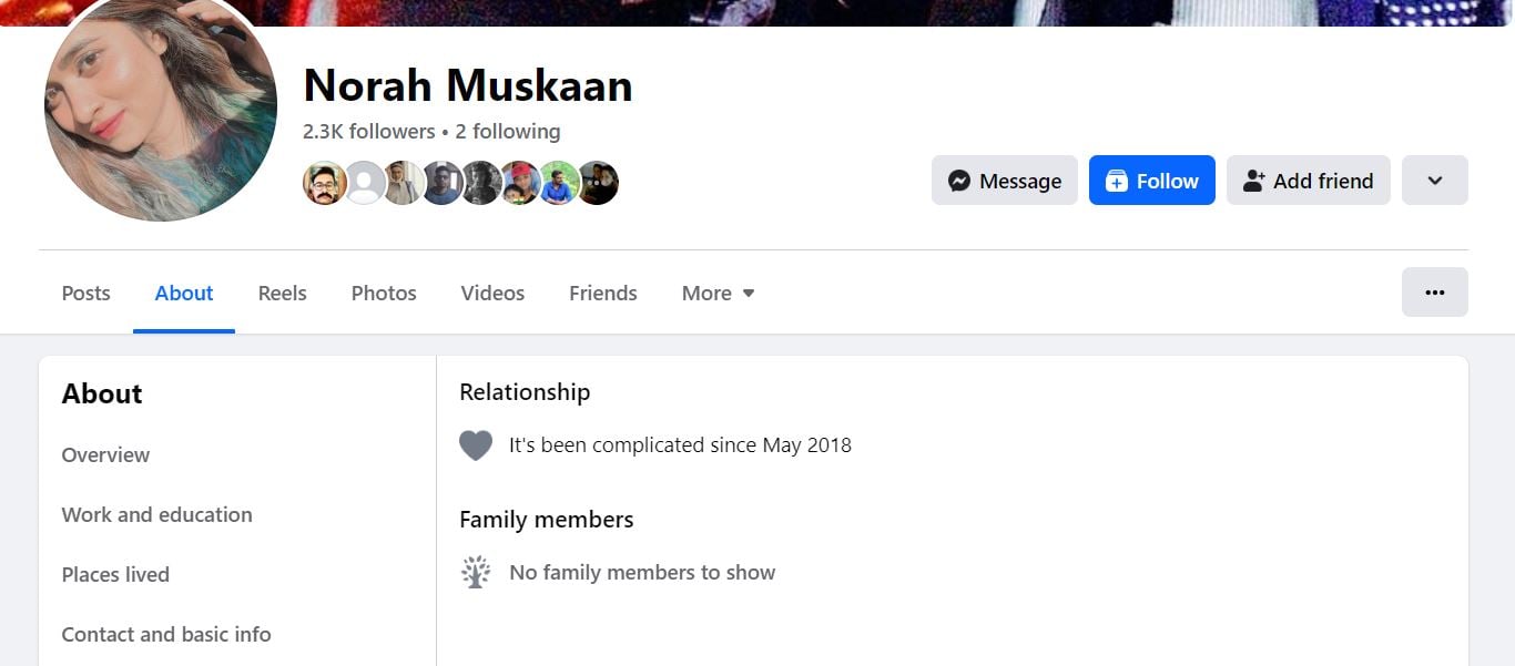 A snip of Norah Muskaan