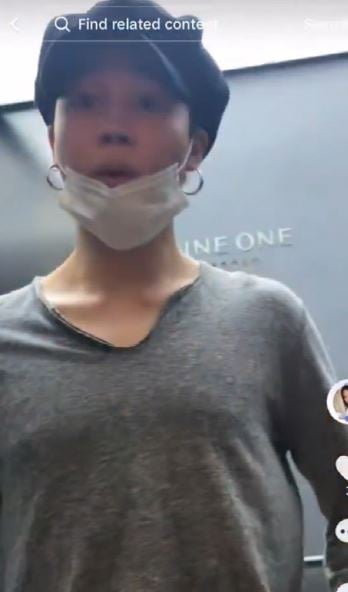 A snippet from viral video of Song Da-eun with Jimin