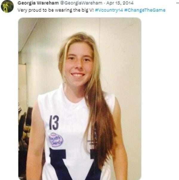 A snippet of the post shared by Georgia Wareham on social media