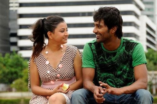 A still from the film Priyudu (2011)