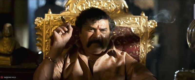 A still from the film in K.G.F: Chapter 1 (2018) featuring Dinesh Mangaluru as Shetty