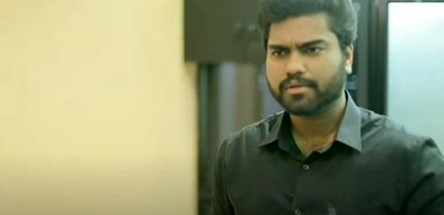 A still of Dr Robin Radhakrishnan from the short video Niram