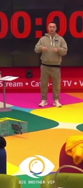 A still of G-Bani from the Albanian reality TV show Big Brother VIP (2024)