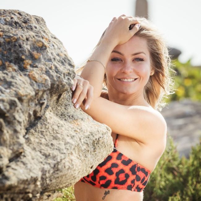 A still of Julia Oemler from the dating show Love Island Germany (2019)