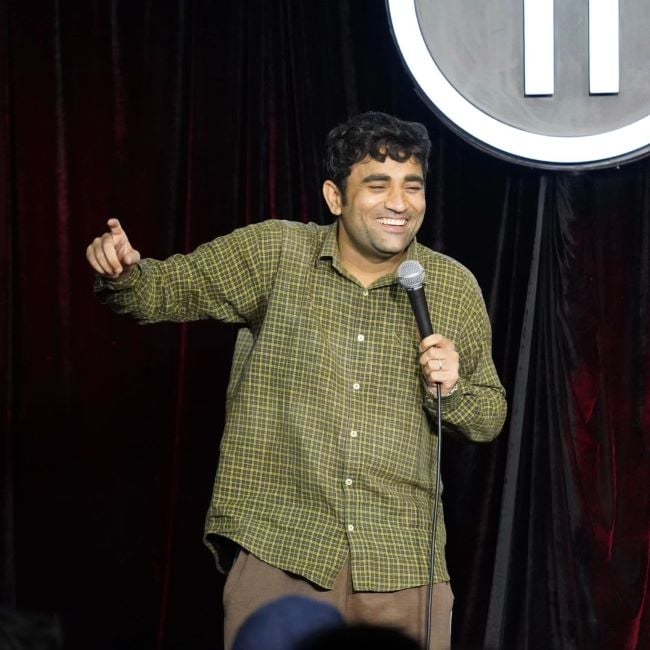 A still of Naman Arora performing at India