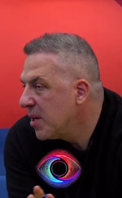 A still of Ols Abazi from the Albanian reality TV show Big Brother VIP (2024)