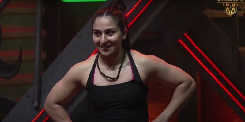 A still of Priya Sharma from the reality TV show MTV Roadies (2025)