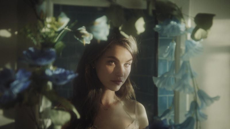 A still of Rainey Qualley from the music video Crying in the Mirror (2020)