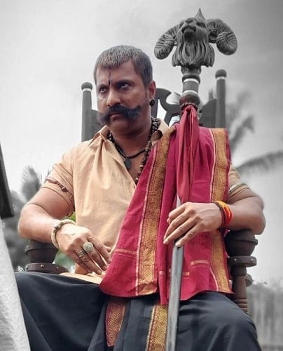 A still of Raj Deepak Shetty from the film Hanu Man