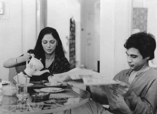 A still of Simi Garewal from the film Padatik