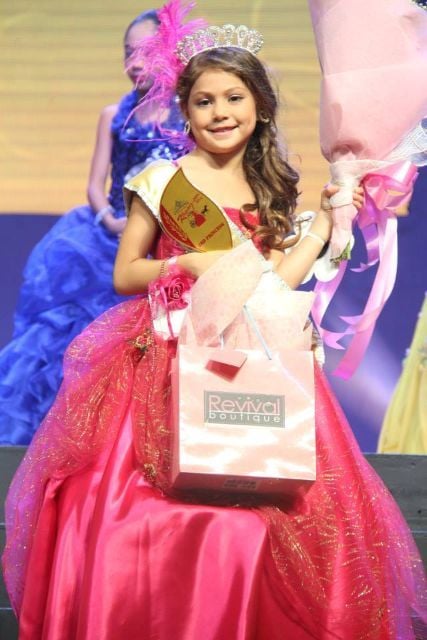 A young Charlie Fleming, the third princess winner of Little Miss Cagayan 2014