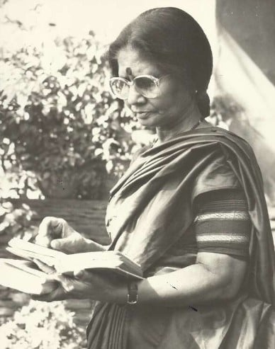 A young Mannu Bhandari