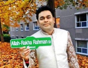 A. R. Rahman Street in Canada