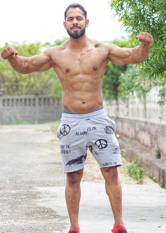 Aadi Nagar when he was a gym trainer