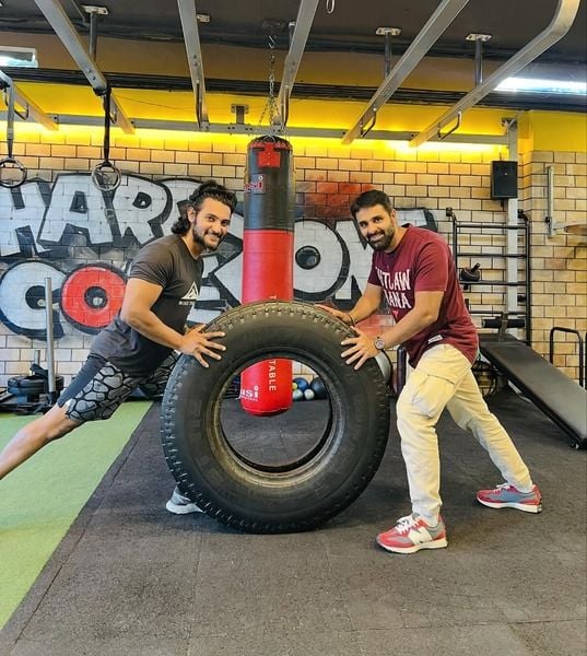 Aadi Saikumar in a gym