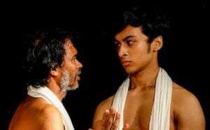 Aaditya Gupta in a still from the play Maiyyat