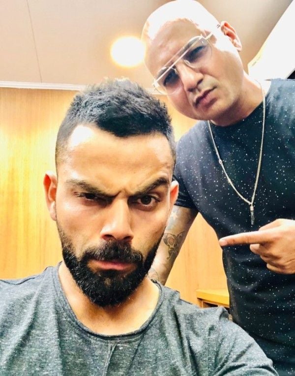 Aalim Hakim with Virat Kohli