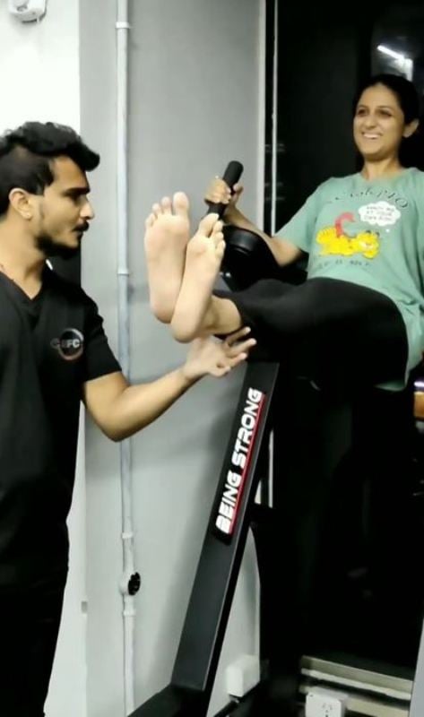 Aarohi Patel at the gym