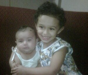 Aarrian Sawant (left) with his elder sister Siya Sawant