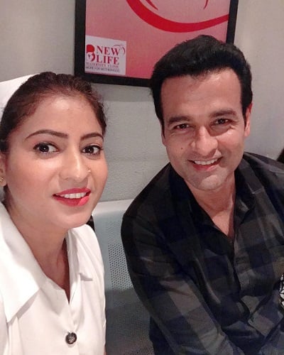 Aarti Mittal on the sets of Maya 4