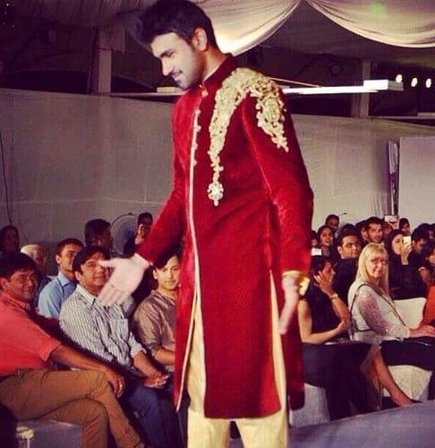 Aarya Babbar in a fashion show