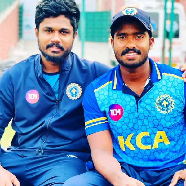 Abdul PA with Sanju Samson