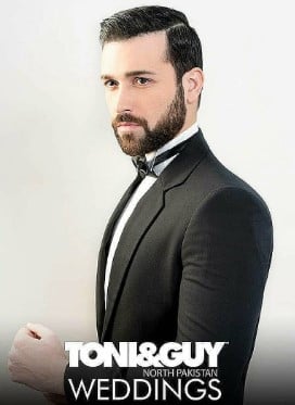 Abdullah Ejaz while walking promoting a clothing brand