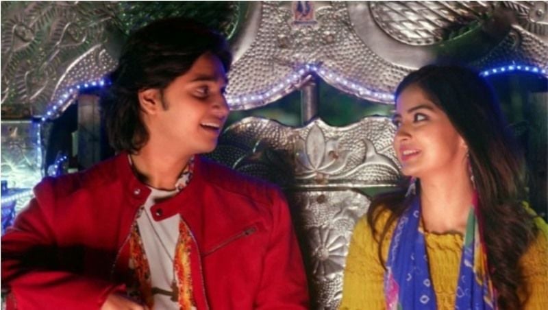 Abhinay Berde as Mithoon and Kashmira Pardeshi as Munni in a still from the Marathi-language film Rampaat