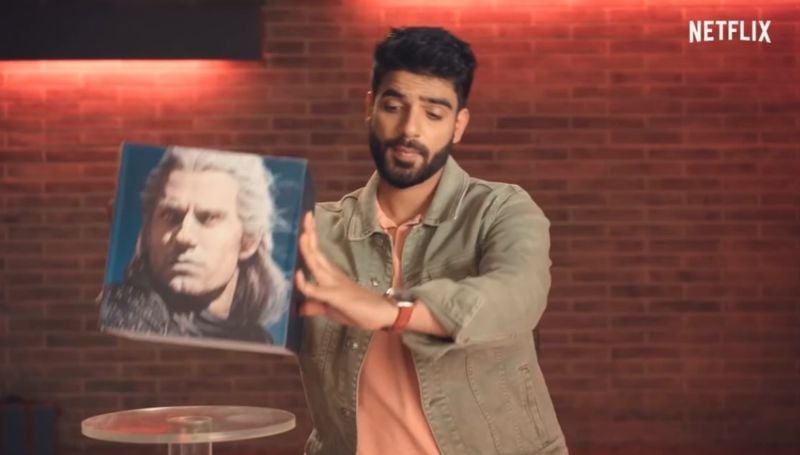 Abhineet Kaushik in a still from the Netflix TV mini series titled