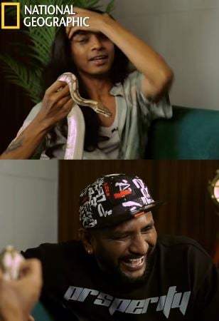 Abhirup Kadam during an interview with Jman for the National Geographic channel