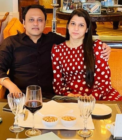 Abhishek Ghosalkar while enjoying an alcoholic beverage